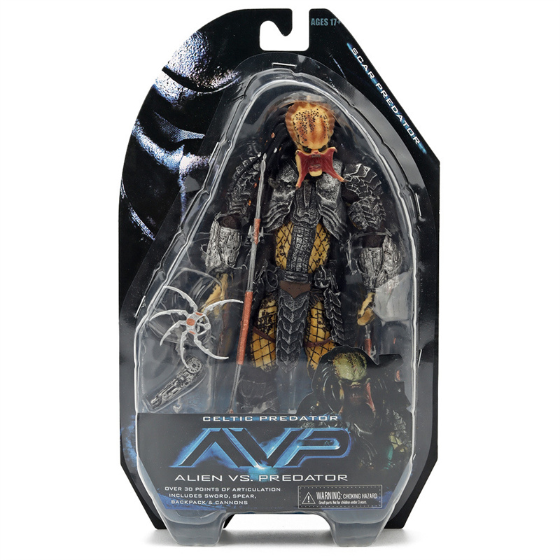 DOULUO AVP Celtic Predator Chopper Scar Masked Figure