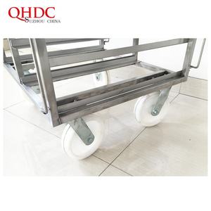 빵집 빵집 선반 빵 냉각 굽기 쟁반 선반 두 배 줄 쟁반 트롤리 - Product Image 4