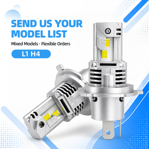 Faro Delantero LED de Alta Potencia L1 H4 para Automóvil, 70W 8400LM 6500K, Chip 7035, Reemplazo de Halógeno, Universal, Suministro de Fábrica al por Mayor - Product Image 1