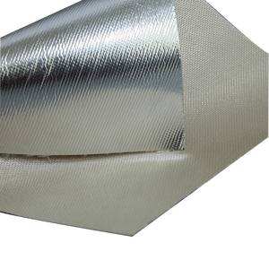 उच्च गुणवत्ता गर्मी प्रतिरोधी आग सबूत एल्यूमीनियम ग्लास फाइबर कपड़े शीसे रेशा रोल कपड़ा - Product Image 6