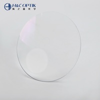 Lentilles optiques d'usine 1.56 invisibles à sommet rond transparent HMC, diamètre 70/28mm