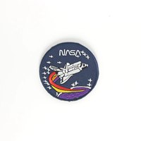 En Stock NASA espace Patch navette Badges 3D fer-sur patchs de broderie pour coudre sur manteau chemise vêtements décor pour Rocket Crew