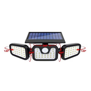 IP65 étanche 120 plage de détection 270 Angle de lumière capteur de mouvement solaire applique murale avec 3 modes - Product Image 2
