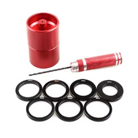 Perforateur de moyeu en alliage d'aluminium pour roues de voiture MINI 4WD, bleu et rouge, YF MJ Guangdong Chine, 14 ans et plus
