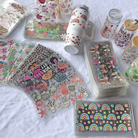 Stiker Transfer UV DTF Goode 16oz untuk Pembungkus Gelas, Anti Air, Tanpa Perlu Pembersihan, untuk Gelas Tumbler, Kaleng Bir, Kerajinan DIY, Grosir