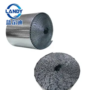 Feuille de mousse d'isolation de tuyau avec le papier d'aluminium en rouleau, feuille de mousse résistant à la chaleur d'isolation de tuyau pour la canalisation