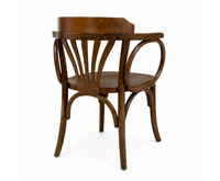Chaise de salle à manger en bois de hêtre massif classique avec dossier à lattes, chaise en bois courbé pour restaurant, hôtel, café
