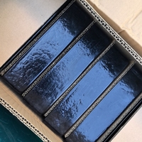 Briques de verre colorées architecturales modernes, couleur grise, blocs de verre solides décoratifs pour les murs intérieurs et extérieurs de la salle de bain