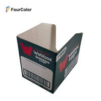 Vente en gros, étagère promotionnelle, emballage prêt à déchirer, boîte de présentation pliante en carton et papier de comptoir