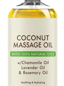 100% Pure Coconut Massage <b>Oil</b> with Chamomile <b>Lavender</b> Rosemary Natural Body Spa <b>Oil</b> Private Label Wholesale Cosmetic OEM ODM - Product Image 1