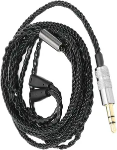Cable de audio para auriculares de 3,5mm, cable de audio de repuesto para auriculares SENNHEISER IE 8 80 IE8 IE8i IE80