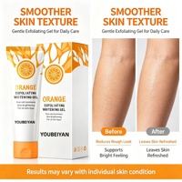 Gel hydratant éclaircissant à l'orange et au glutathion - Nettoie les peaux mortes pour tous types de peau 50g