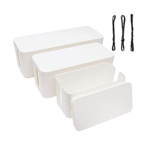 กล่องจัดการสายเคเบิล, ตัวจัดระเบียบสายไฟและฝาครอบพร้อมชุดสายเคเบิล - สำหรับโต๊ะทำงาน - Product Image 6