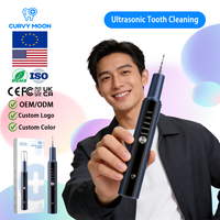 Kit de blanchiment des dents rechargeable CURVY MOON, nettoyeur dentaire ultrasonique, éliminateur de plaque, outils dentaires, soins bucco-dentaires, nettoyage des dents