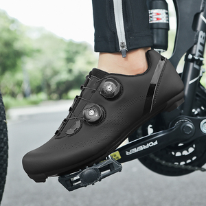 Último Diseño <span class=keywords><strong>Zapatillas</strong></span> de Ciclismo <span class=keywords><strong>MTB</strong></span> para Hombre Autoblocantes para Calas Forro de Malla Suela de Goma Toda Estación - Product Image 5