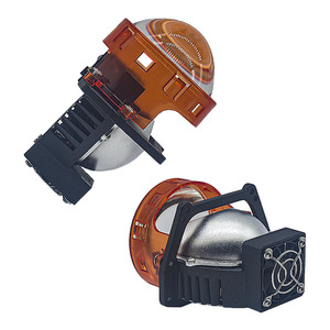 FANKAI Venta al por mayor de fábrica Faros LED de aluminio T3 para coche, tres copas de lámpara, lentes de proyector bi-xenón cortos, luz alta/baja de alta potencia - Product Image 2