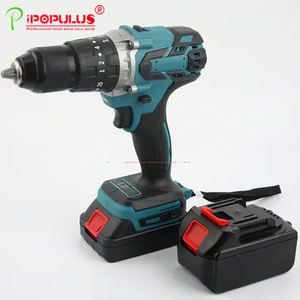 IPOPULUS Perceuse <span class=keywords><strong>à</strong></span> percussion <span class=keywords><strong>à</strong></span> <span class=keywords><strong>batterie</strong></span> au lithium 21v Perceuse de charge <span class=keywords><strong>à</strong></span> <span class=keywords><strong>choc</strong></span> de ceinture Perceuse électrique multifonctionnelle - Product Image 2