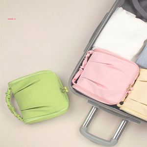 Sac de Maquillage Portable de Luxe avec Logo Gratuit, Organisateur de Soins de la Peau, Sacs Cosmétiques de Voyage, Trousse de Toilette Suspendue avec Crochet - Product Image 3