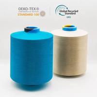 Fil de nylon DTY haute ténacité anti-boulochage, fil torsadé teint à motifs pour tricot à la main et couture de chaussettes