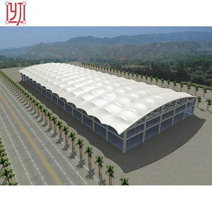 Structure de Toiture en Membrane Tensile PVDF pour Terrains de Sport, Design Yijin Chine - Product Image 1