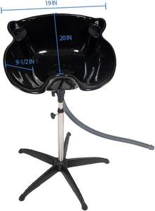 Bac à shampoing moderne de haute qualité en plastique, portable et mobile, avec tuyau d'alimentation en eau, pour usage en entrepôt - Product Image 2