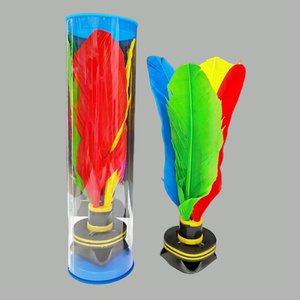 Volant de plage professionnel H21cm en plumes d'oie, 5 couches de caoutchouc, léger, écologique, haute durabilité, pour le jeu de Jianzi chinois - Product Image 5