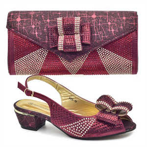 Mode fête italien sac à chaussures ensemble dames chaussure avec sac assorti ensemble 2024 chaussures de créateur femmes <span class=keywords><strong>luxe</strong></span> 2024 nigérian fête pompes - Product Image 6