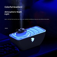 Nouveau diffuseur d'arômes intelligent en forme de bateau, éclairage d'ambiance sept couleurs, forte production de brume, alimentation USB, 36 dB, désodorisant/humidificateur