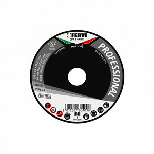 Disque de coupe professionnel Fervi 115x1,6x22,23mm pour acier inoxydable type 41 - Product Image 1