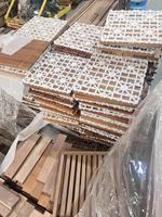 Dalles de terrasse extérieures emboîtables, revêtement de sol imitation teck, grain de bois, dalles carrées pour balcon, jardin, piscine, patio
