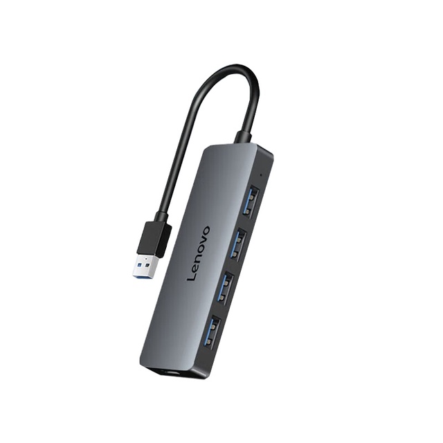 Wholesale for H1-A04 Aluminum 4-Port USB 3.0 Hub High Speed 5Gbps Portable Docking Station for Lenovo Laptop MacBook PC Adapter