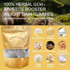Gotobeauty Schnelle Gewichtszunahme Gummibärchen Protein-Gewichtszunahme-Gummis Appetitanreger für Erwachsene Natürlicher Extrakt - Product Image 2