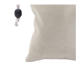 Sac de rangement en velours gris à prix d'usine, anti-poussière, avec cordon de serrage, sac d'emballage portable - Product Image 3