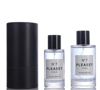 Flacon de parfum vide en verre transparent OEM de haute qualité, 30 ml, 50 ml, 100 ml, avec boîte cadeau