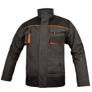 Hombre <span class=keywords><strong>Demin</strong></span> Padded Black Varsity Chaquetas - Product Image 1