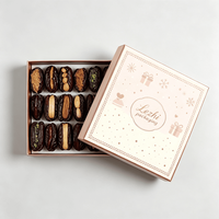 Boîtes cadeaux en carton rigide pour chocolats, avec couvercle et base, finition mate, pour emballage de dattes