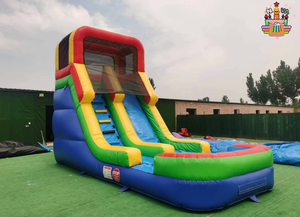 NOVA - Tobogán Acuático Inflable para Exteriores con <span class=keywords><strong>Piscina</strong></span> para Niños, Calidad Comercial - Product Image 1