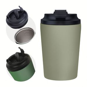 Taza de Viaje Aislada de Acero Inoxidable de 360 ml, Taza de Café con Recubrimiento en Polvo para Uso en el Automóvil, Taza de Regalo al Vacío - Product Image 4