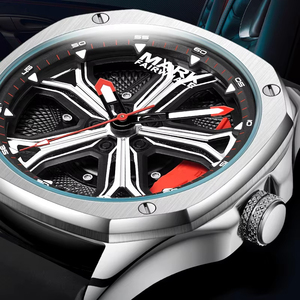 <span class=keywords><strong>Reloj</strong></span> de Pulsera de Moda Mark Fairwhale FW-5060, Esfera Giratoria Creativa, Luminoso, Resistente al Agua, Correa de Silicona, <span class=keywords><strong>Reloj</strong></span> de Cuarzo Informal - Product Image 3