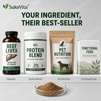 Bubuk Hati Sapi Alami Kering Semprot Suplemen Daging Sapi Kaya Zat Besi Protein Bahan Makanan Grosir Pasokan Massal