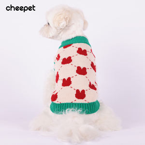 ملابس الكلاب المطبوعة على الحيوانات ، سترة القطة الصغيرة ، ملابس الكلاب <span class=keywords><strong>Xxs</strong></span> ، ملابس القط المحبوكة ، ألوان متباينة ، سترة الحيوانات الأليفة المحبوكة باليد - Product Image 2