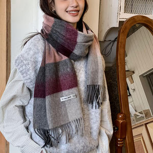 Korean Style Pashmina <strong>Shawl</strong> Scarf Women Cashmere Custom Scarves Woman <strong>Wool</strong> Scarf - Product Image 3