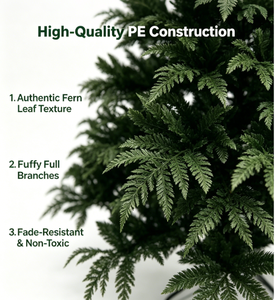 <span class=keywords><strong>Sapin</strong></span> de Noël artificiel réaliste de qualité supérieure |   Branches articulées en PE/PVC floquées |   Support pliable en métal |   Résistant aux flammes | - Product Image 3