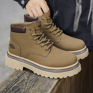 MA901 Nuevas Botas de Senderismo para Hombre, Botas de Otoño para Hombre, Zapatos para Caminar al Aire Libre, Botas Amarillas de Suela Gruesa, Talla Grande - Product Image 3