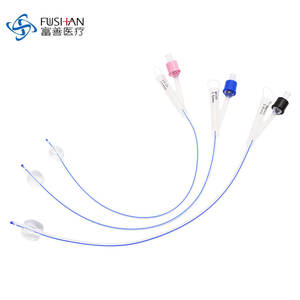 तापमान जांच के साथ सिलिकॉन फोली कैथेटर और गुब्बारे 6f-24fr आकार की प्रमाणित कक्षा II चिकित्सा उपकरण - Product Image 2