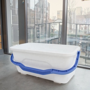 Pp Nhựa Xô Thương Mại Khách Sạn Cửa Sổ Squeegee Lau Cho Nước Cứng Cửa Sổ Làm Sạch Nhà Máy Trực Tiếp 12L Trắng - Product Image 3