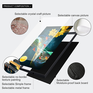 Hiện đại lối vào hiên trang trí tường nghệ thuật sang trọng nai sừng tấm động vật sơn in vải Áp phích pha lê sứ sơn - Product Image 4