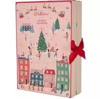 Boîte cadeau de Noël en carton durable de luxe personnalisée, boîte de calendrier de l'avent avec logo