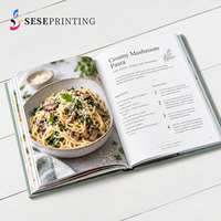 Impression de livre de recettes personnalisé avec couverture rigide, livre de recettes en couleur avec photographie culinaire, OEM