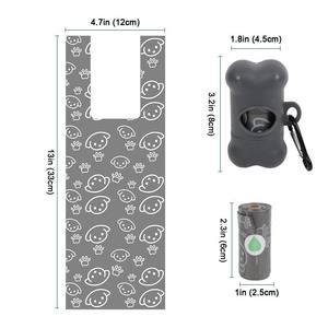 Dostu kokulu köpek Poop bezi saplı çanta tek kullanımlık sıhhi ped kolay biyobozunur kedi kumu atık torbaları - Product Image 4